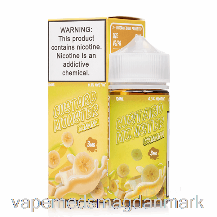 Vape Væske Banan - Vanillecreme Monster - 100ml 6mg